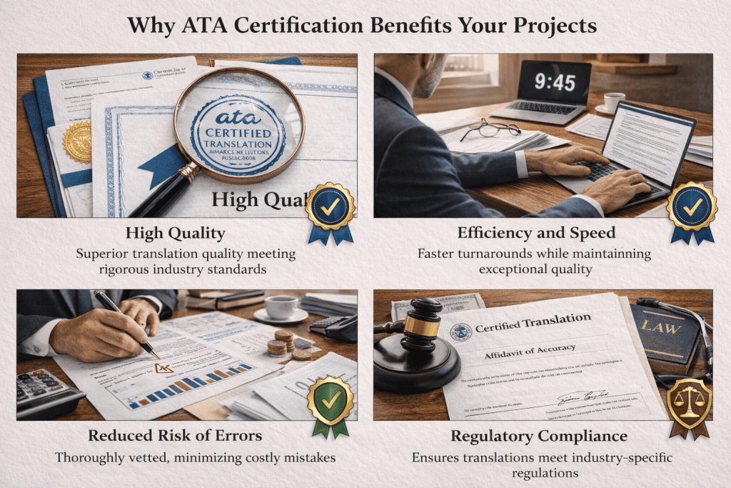 ATA certification benefits for your projects