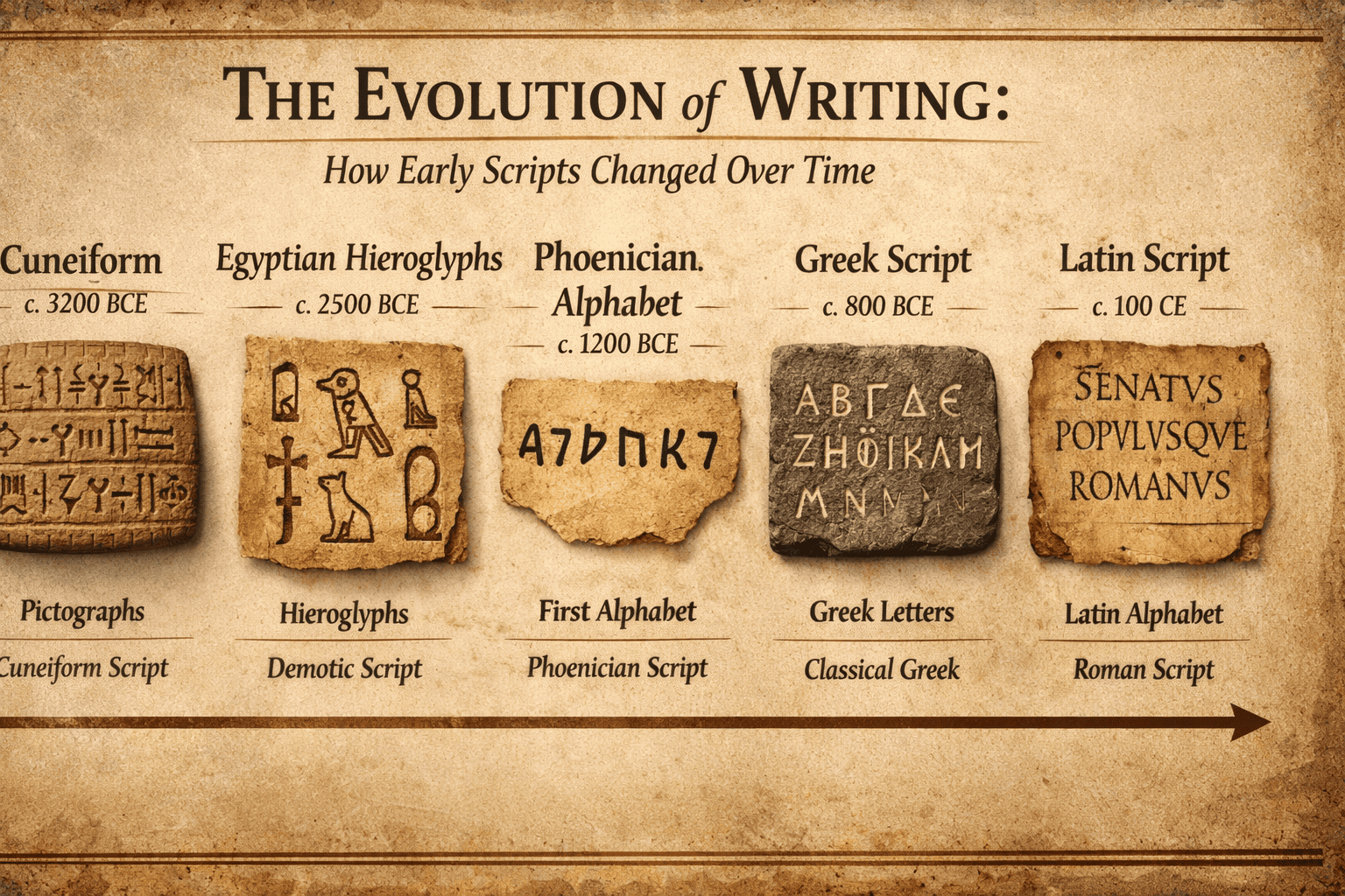 The evolution of early writing systems