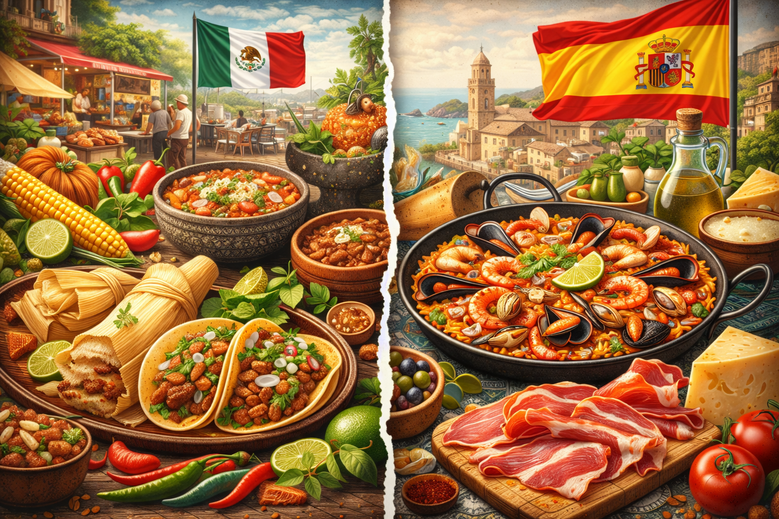 Mexican vs Spanish cuisine
