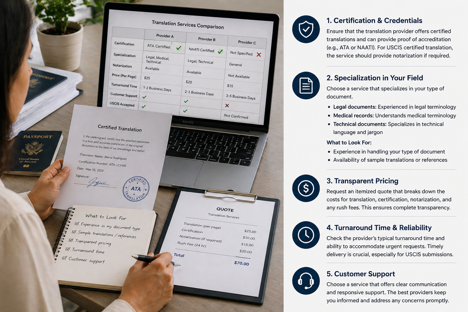 Choosing the right translation service