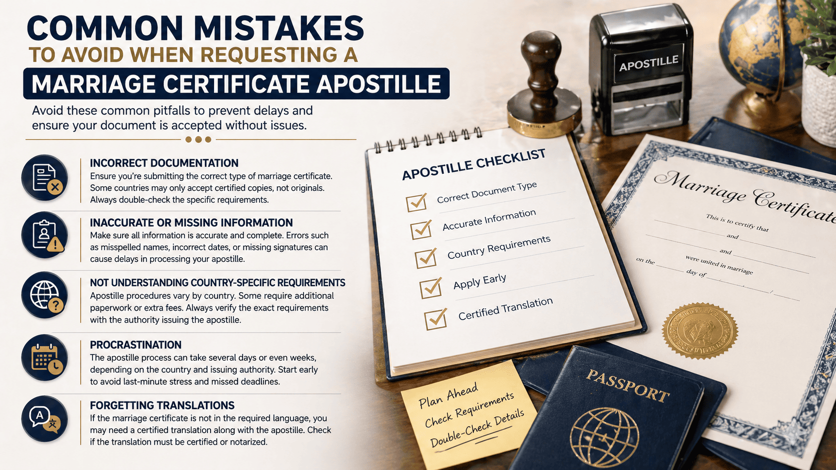 mistakes to avoid in marriage certificate