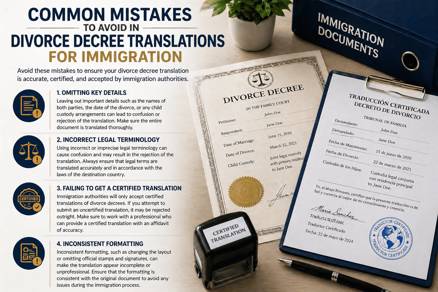 Divorce Decree Translation