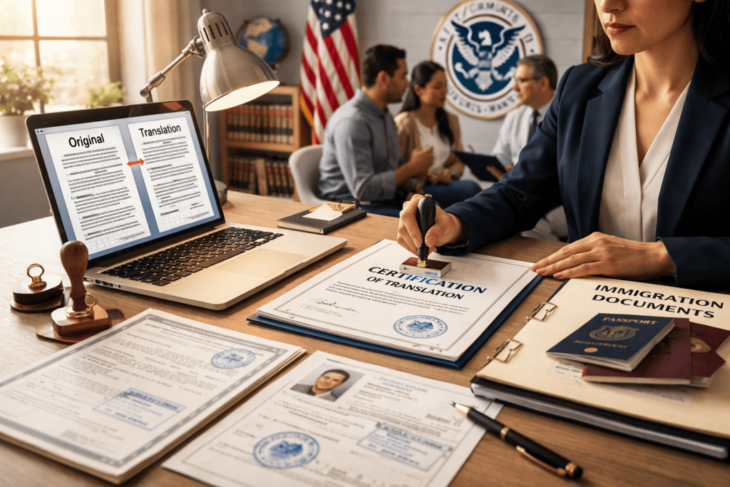 Certified Translation for Immigration Compliance