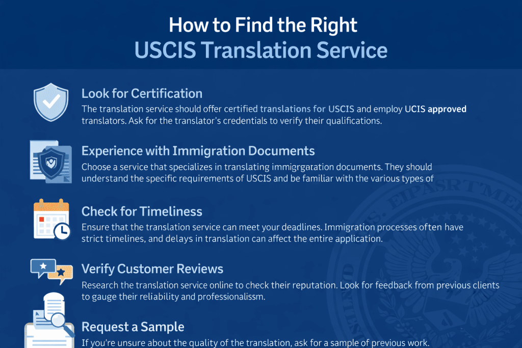 How to Choose a USCIS Translation Service